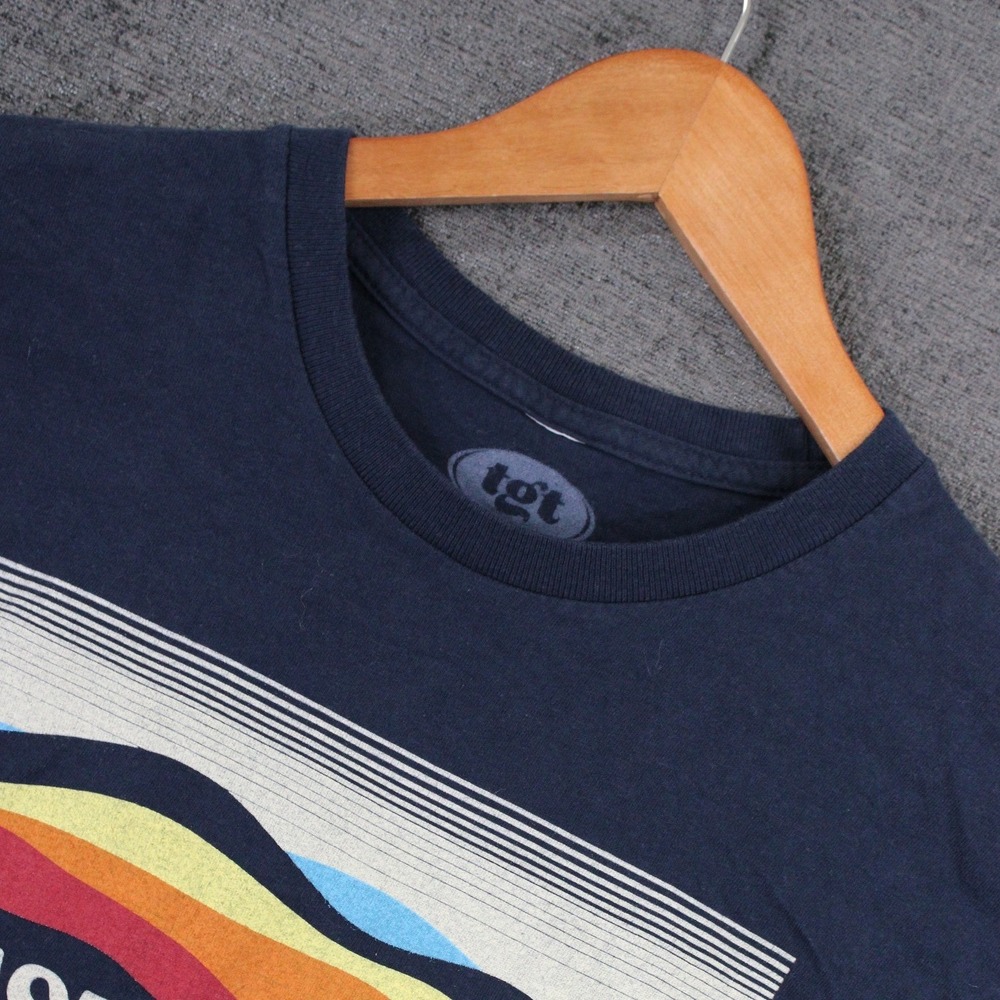 TGT Crested Butte Colorado Graphic T-Shirt Navy Blue Small Retro Mountain Tee